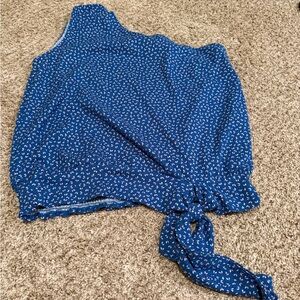 Blue One-Shoulder Women's Top